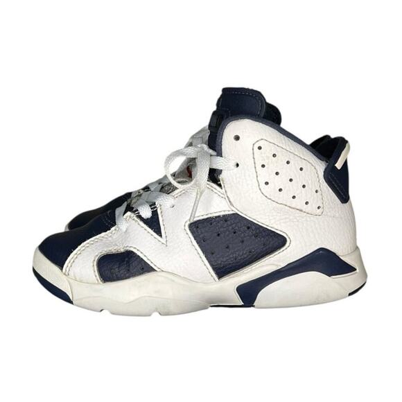 Nike Air Jordan Little Kid's 6 Retro White/Varsity Red DV3605-164 Size 11C - Picture 1 of 6